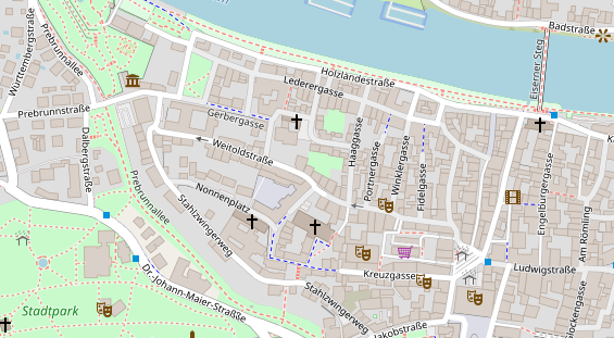 Friseur auf Satellitenbild