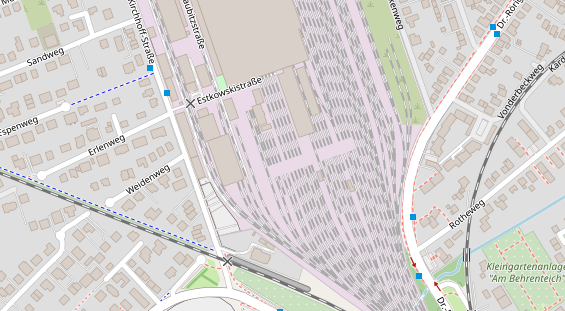 Friseur auf Satellitenbild