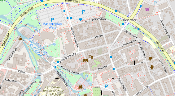 Friseur auf Satellitenbild