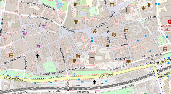 Friseur auf Satellitenbild