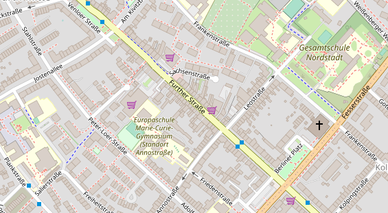 Friseur auf Satellitenbild