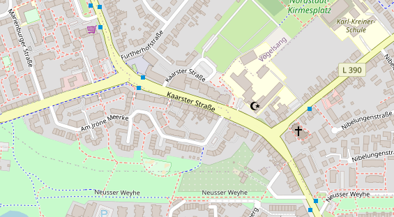 Friseur auf Satellitenbild