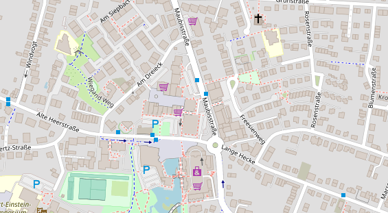 Friseur auf Satellitenbild