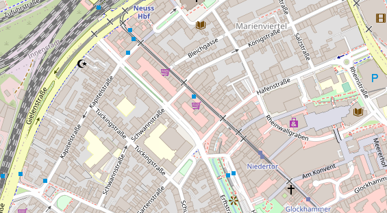 Friseur auf Satellitenbild