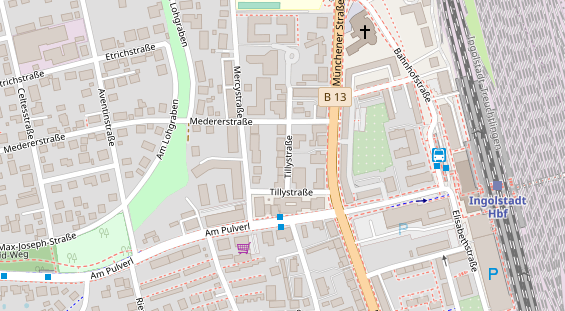 Friseur auf Satellitenbild