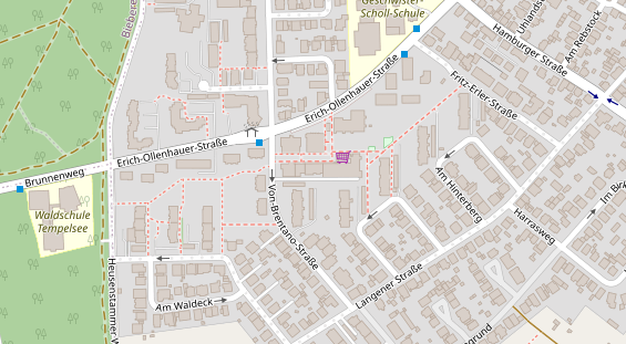 Friseur auf Satellitenbild