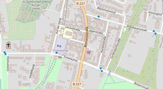 Friseur auf Satellitenbild