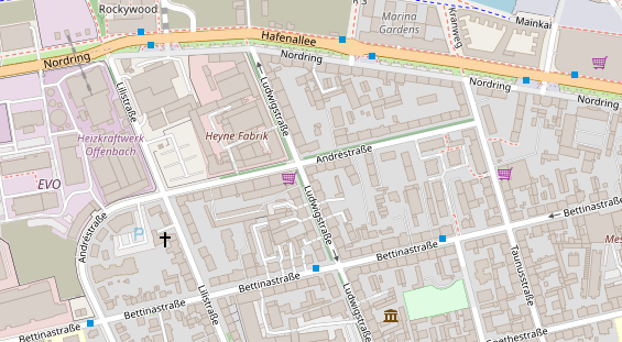 Friseur auf Satellitenbild