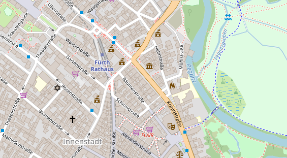 Friseur auf Satellitenbild