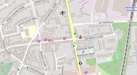 Friseur auf Satellitenbild