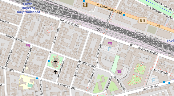 Friseur auf Satellitenbild