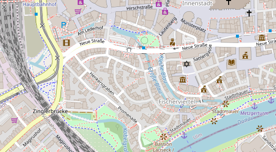 Friseur auf Satellitenbild