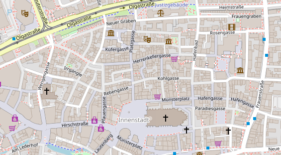 Friseur auf Satellitenbild