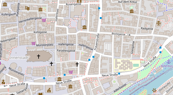 Friseur auf Satellitenbild