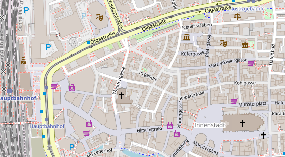 Friseur auf Satellitenbild