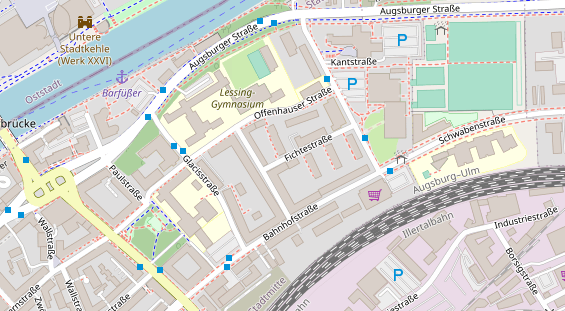 Friseur auf Satellitenbild