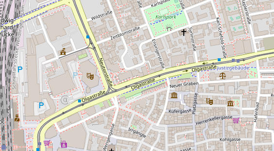 Friseur auf Satellitenbild