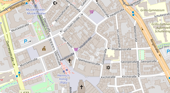 Friseur auf Satellitenbild