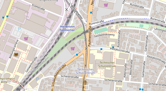 Friseur auf Satellitenbild