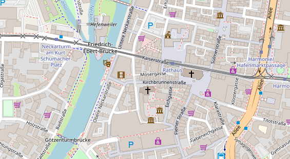 Friseur auf Satellitenbild