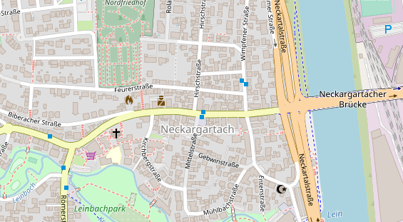 Friseur auf Satellitenbild