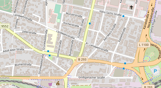 Friseur auf Satellitenbild