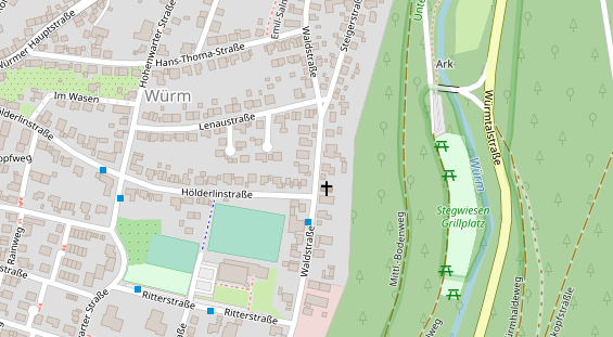 Friseur auf Satellitenbild