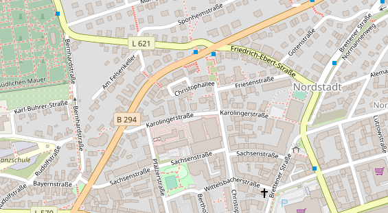 Friseur auf Satellitenbild