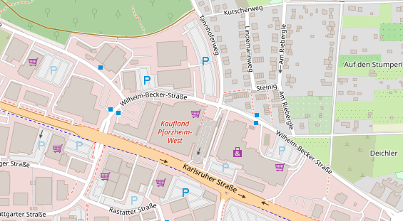 Friseur auf Satellitenbild