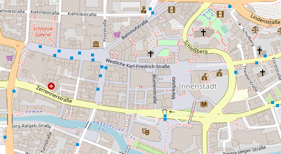 Friseur auf Satellitenbild