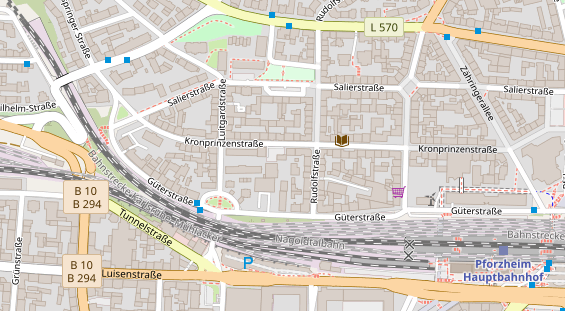 Friseur auf Satellitenbild