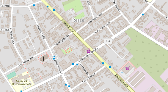 Friseur auf Satellitenbild