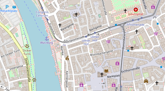 Friseur auf Satellitenbild