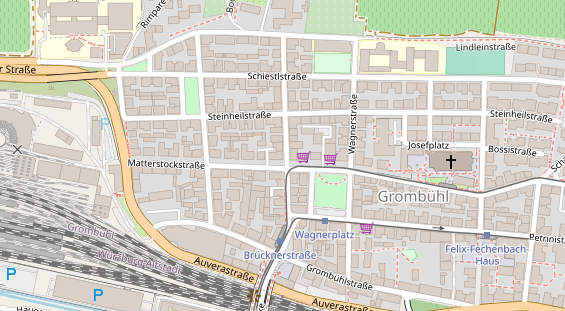 Friseur auf Satellitenbild