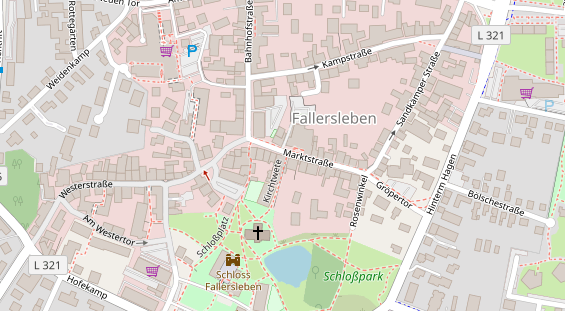 Friseur auf Satellitenbild