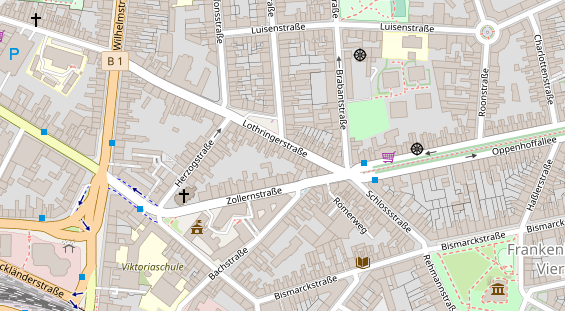 Friseur auf Satellitenbild