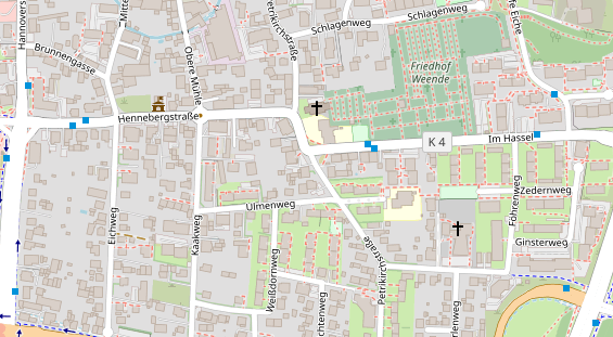 Friseur auf Satellitenbild