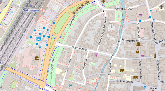 Friseur auf Satellitenbild