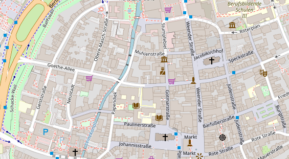 Friseur auf Satellitenbild