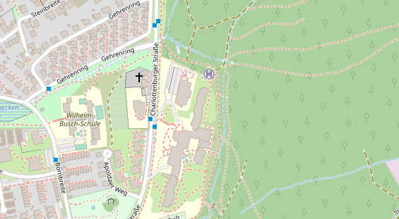 Friseur auf Satellitenbild