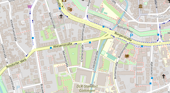 Friseur auf Satellitenbild