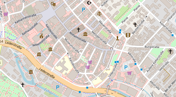 Friseur auf Satellitenbild