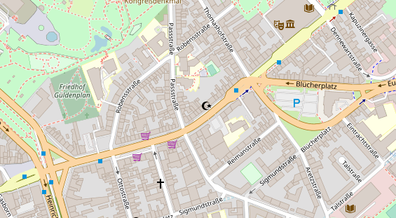 Friseur auf Satellitenbild