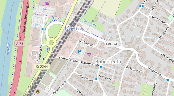 Friseur auf Satellitenbild