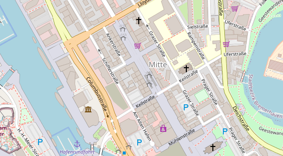 Friseur auf Satellitenbild