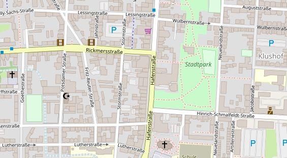 Friseur auf Satellitenbild