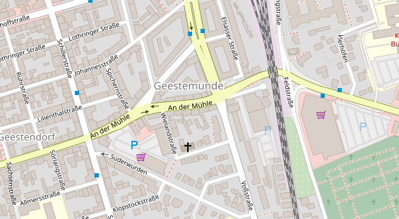 Friseur auf Satellitenbild