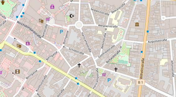 Friseur auf Satellitenbild