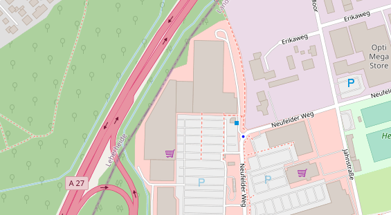 Friseur auf Satellitenbild