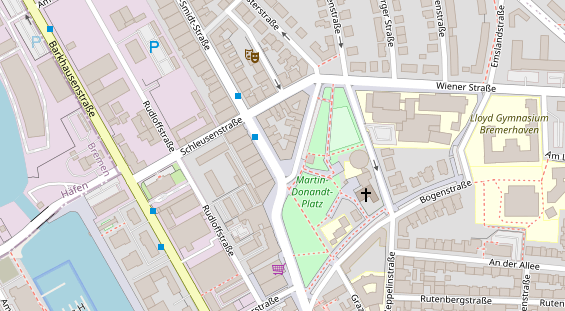 Friseur auf Satellitenbild